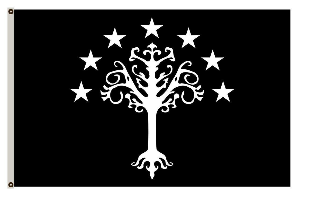 Fyon Large Gondors Flag from J. R. R. Tolkiens Middle-Earth Flag 3X5Ft image number 2