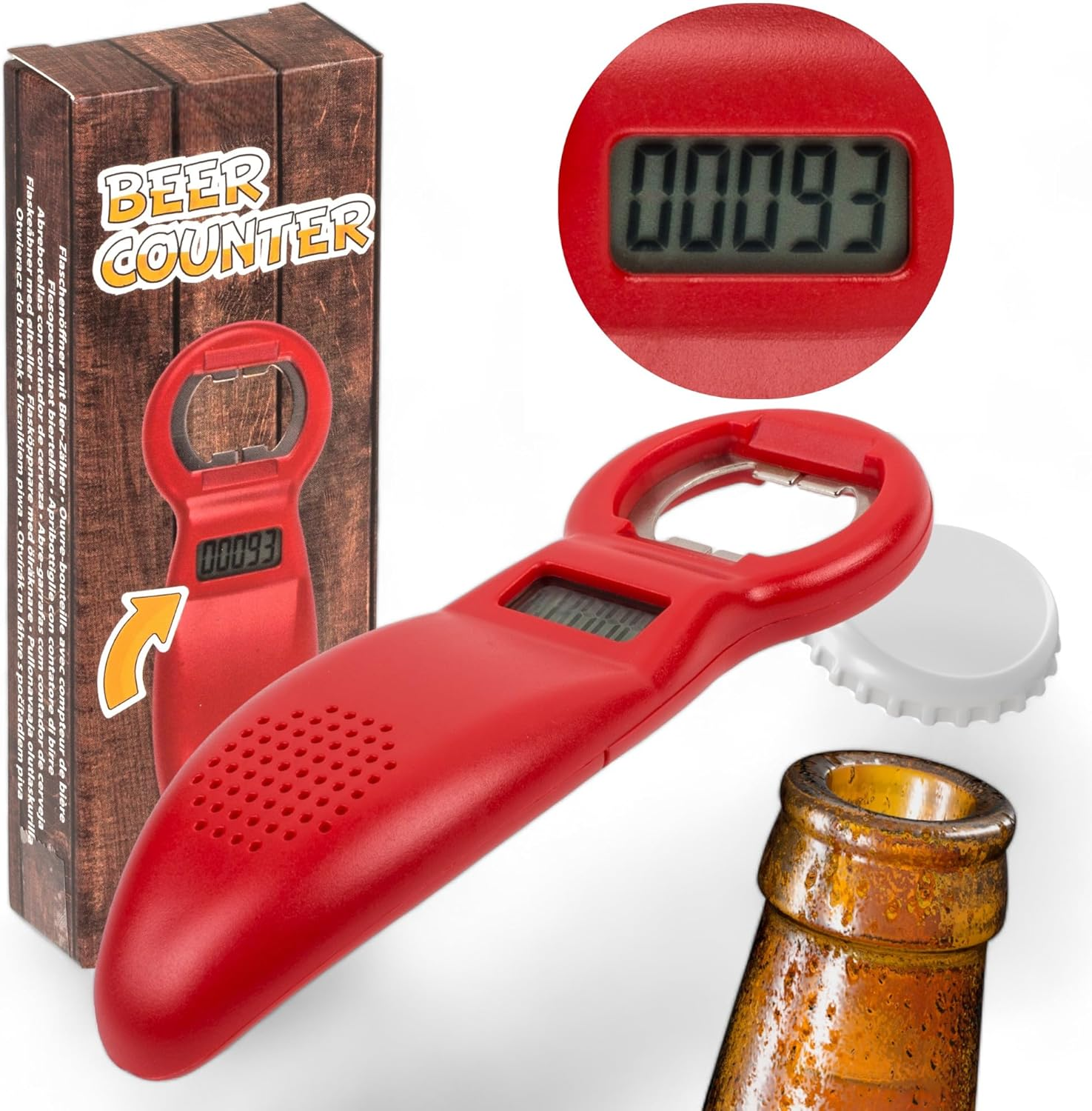 MIJOMA Beer Counter Bottle Opener | Digital Beer Counter | Party Gadget | Perfect Gift | Fun & Humour Guaranteed | 14 Cm image number 2