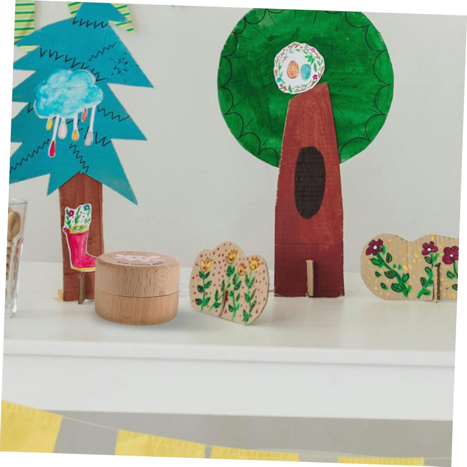 Keep Memories Safe Wooden Boys and Girls Tooth Collector Hair Box Modern Minimalist Design image number 3