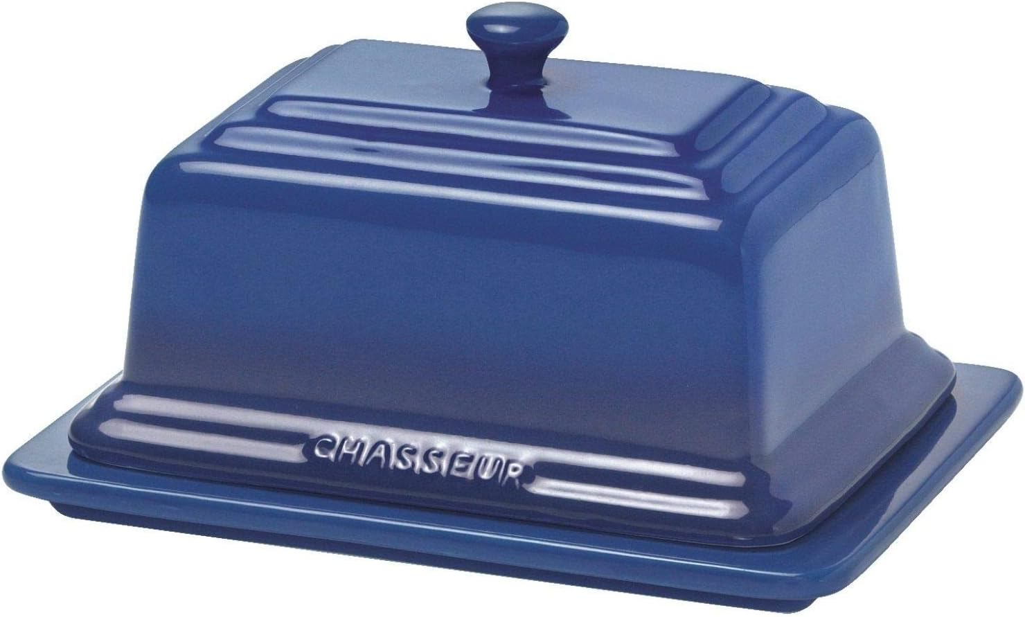 Chasseur 19397 La Cuisson Ceramic Butter Dish Plate Holder, Blue