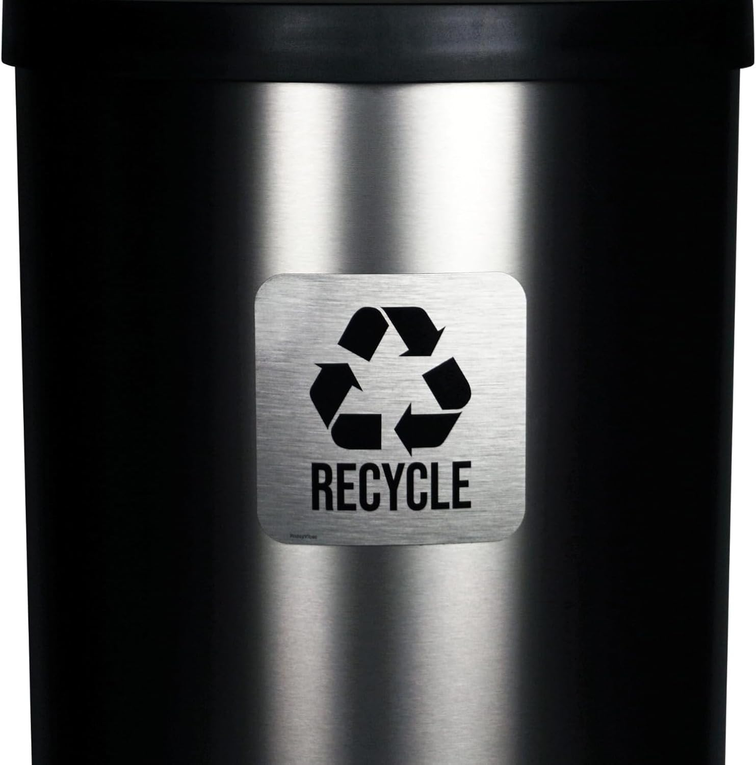 Recycle and Trash Sticker for Kitchen Trash Cans and Recycling Bins, Indoor Trash and Recycle Combo for Garbage Can Logo Symbol, 2 Sticker 5 Inch Outdoor Waste Bin image number 3