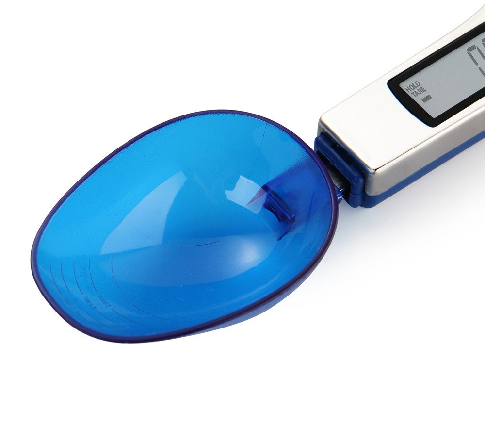Spoon Scale - Digital Scale Spoon LCD Display Kitchen Spoon Scale 500G/0.1G Electronic Measuring Spoon Scales with 2 Detachable Weighing Spoons image number 4