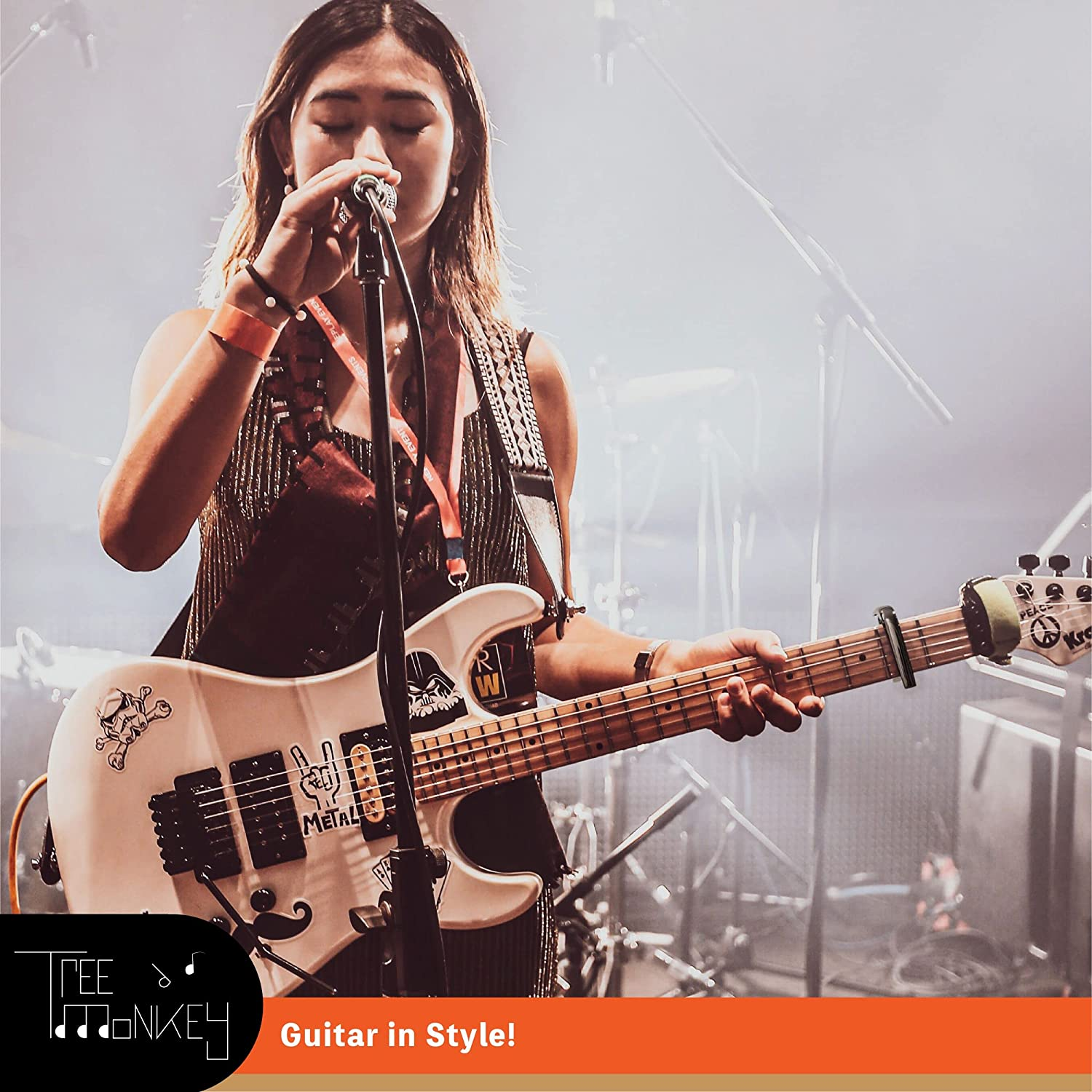 Performance Guitar Capo for Acoustic Guitars and Electric Guitars: Built to Last, No Fret Buzz - Perform with This Stylish Capo for Guitars with Confidence