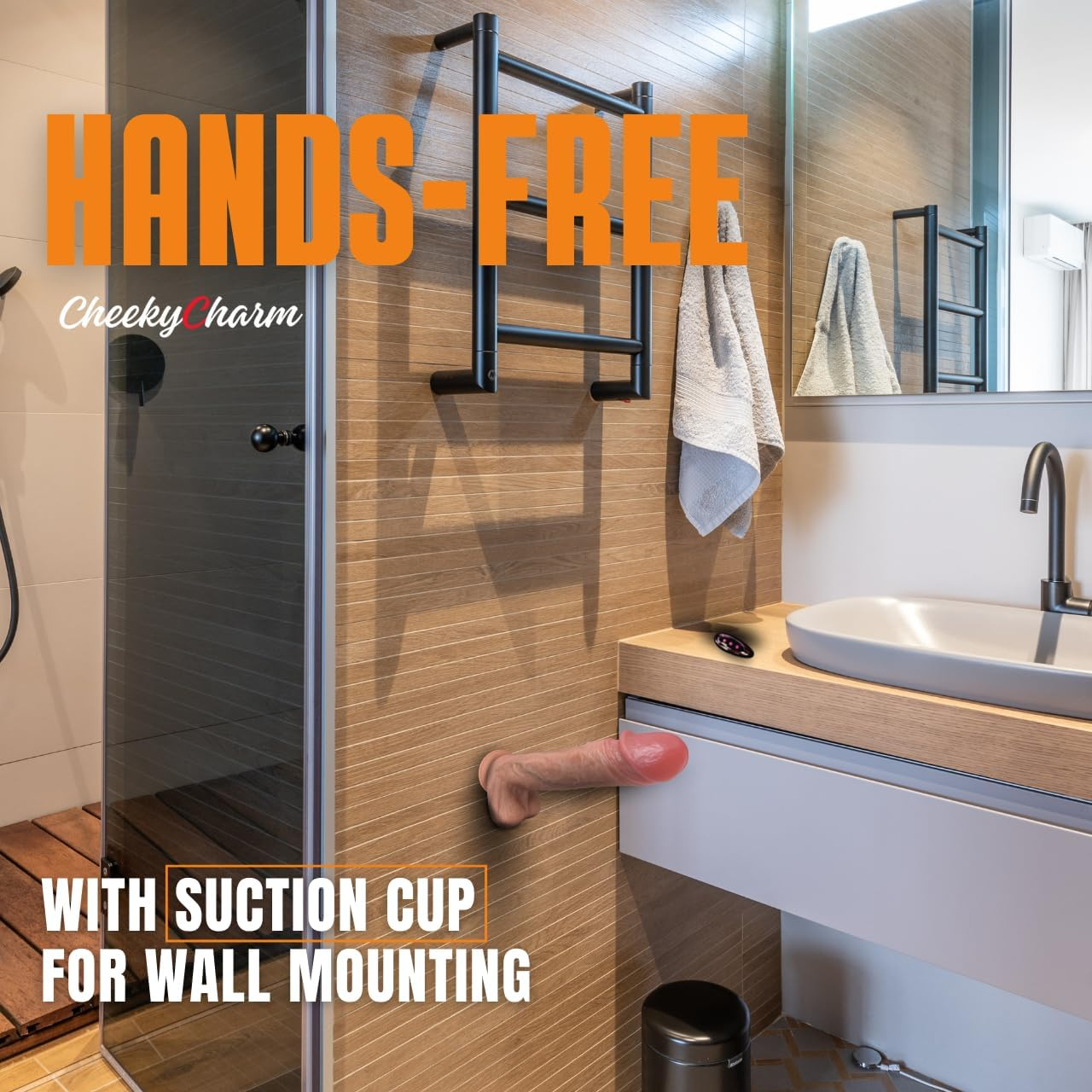 Realistic Thrusting Dildo Vibrator with Remote Control & Heating | 10 Vibration Modes | Soft Silicone Sex Toy with Suction Cup for G-Spot & Anal Play | Adult Toy for Men and Women