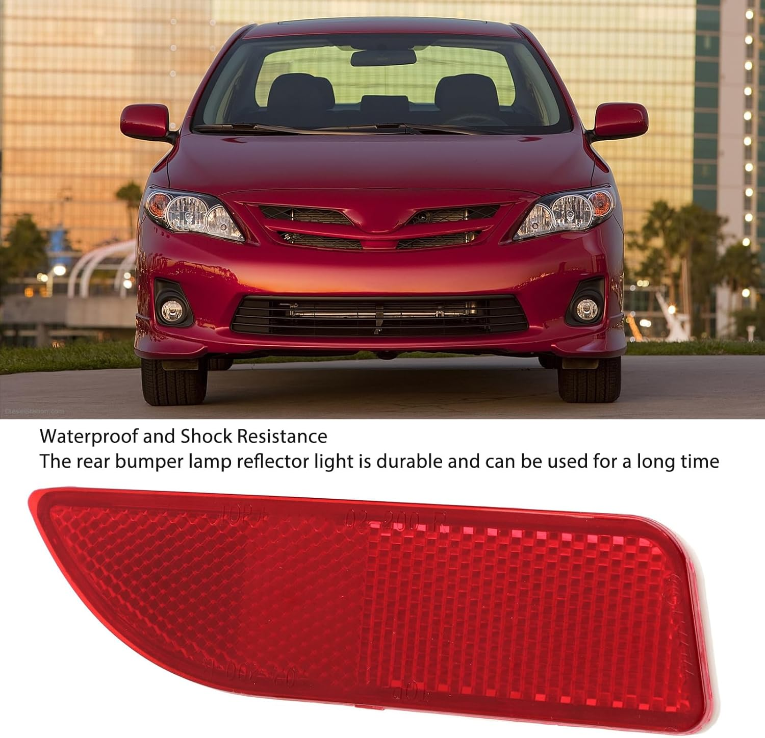 2Pc Rear Bumper Lamp Reflector Light for 2011-2013 | Plug-And-Play Installation with High Durability and Weather image number 5