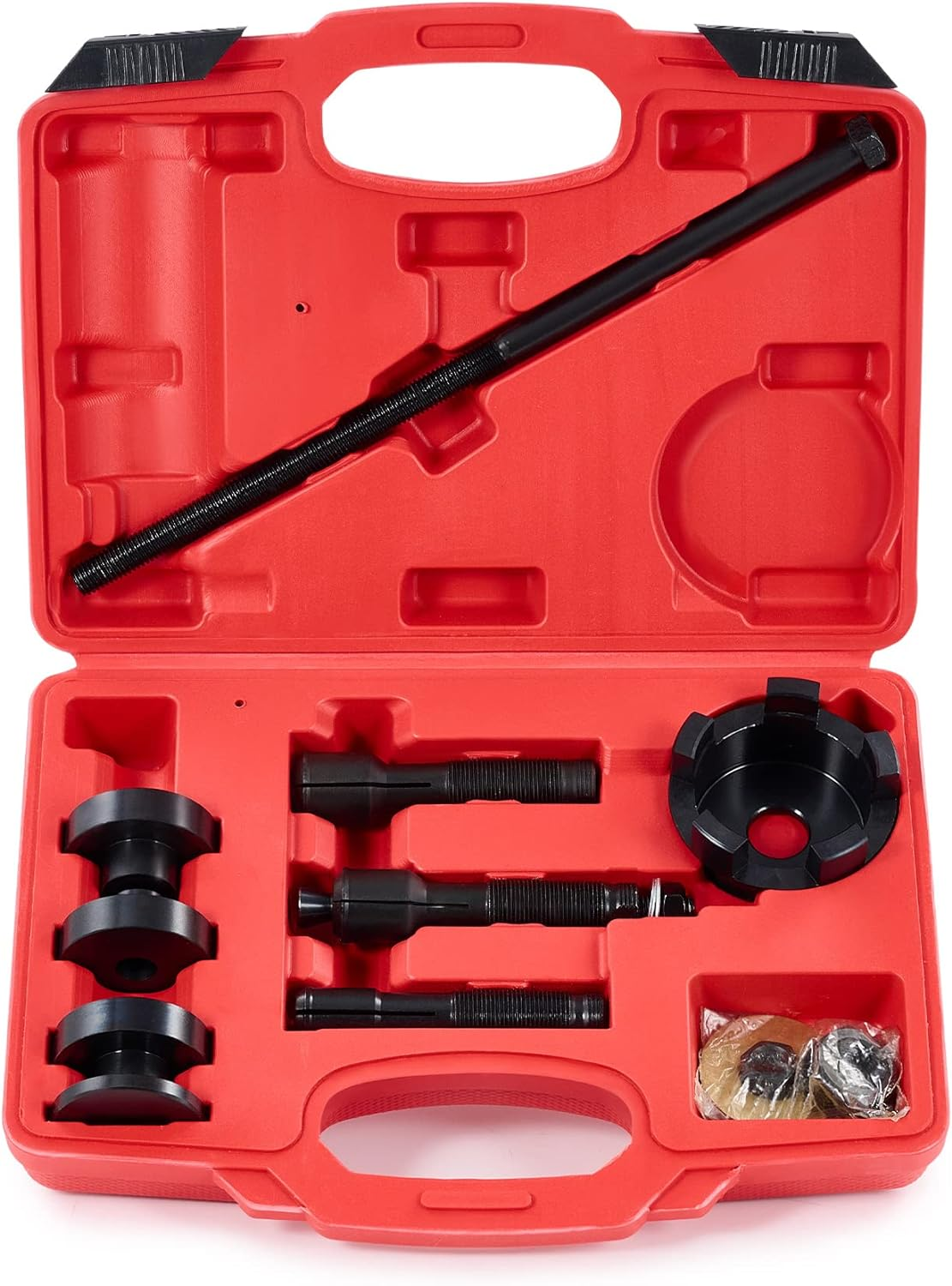 Orion Motor Tech Wheel Bearing Puller Tool Kit Compatible with Harley Davidson Motorcycles, Wheel Bearing Removal & Installation Tool for 3/4" 1" 25Mm Bearings, 18Pc Harley Wheel Bearing Tool
