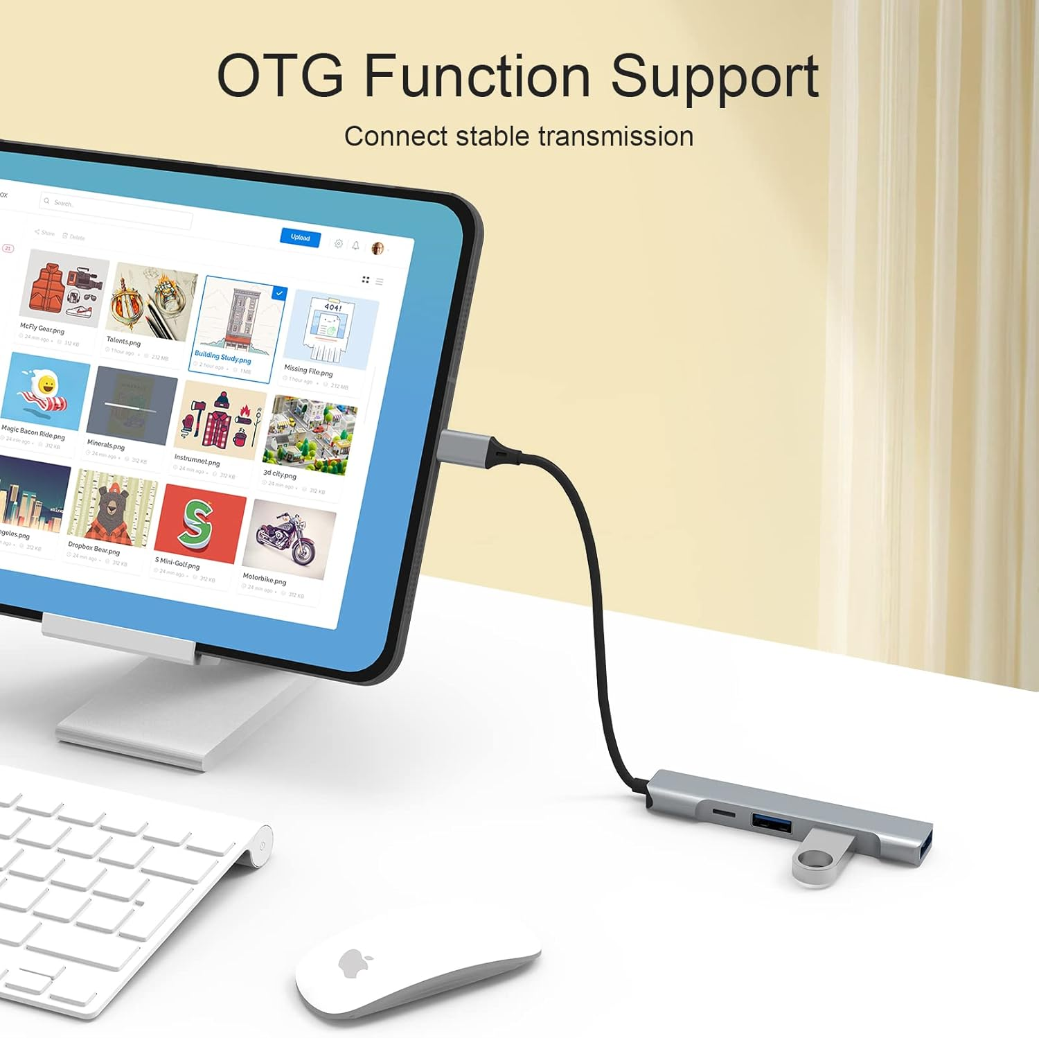 Lightning to USB Hub [Apple Mfi Certified] 4-In-1 OTG Hub with 3 USB 3.0 Ports and Fast Charging Port for Iphone/Ipad - Compatible with Microphones, Flash Drive, Keyboard, Mouse, Sound Card