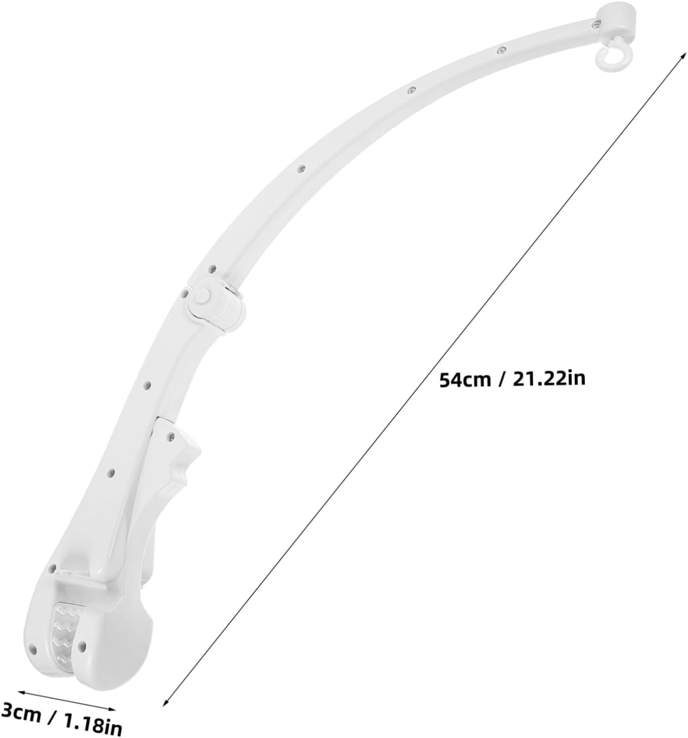 Yardwe Crib Mobile Holder Crib Mobile Hanger Arm Rotatable Wood Grain Nursery Bed Bell Stand DIY Decoration image number 5