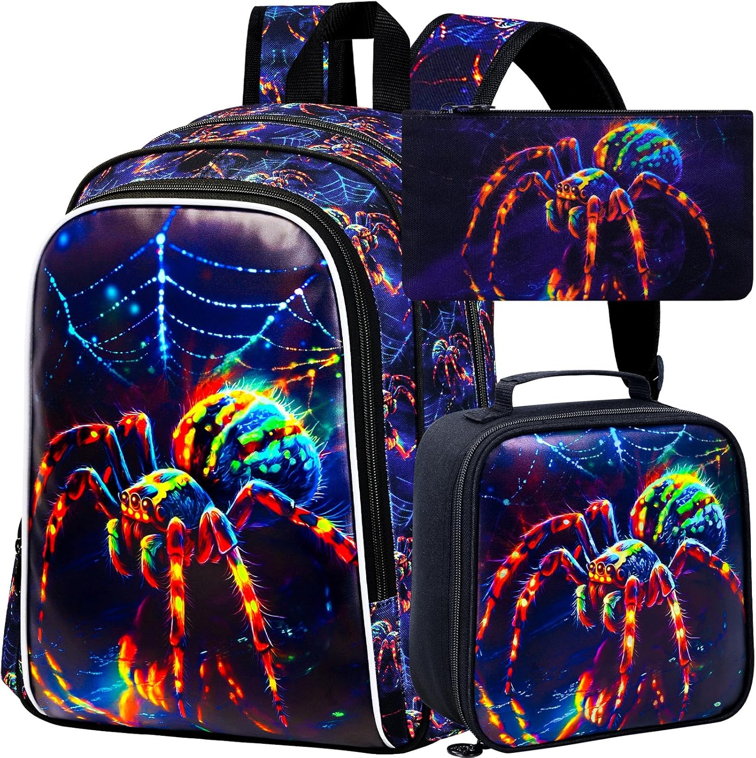 AGSDON 3PCS Backpacks for Boys, 16" Elementary Kids Backpack Preschool School Bookbags and Lunch Box