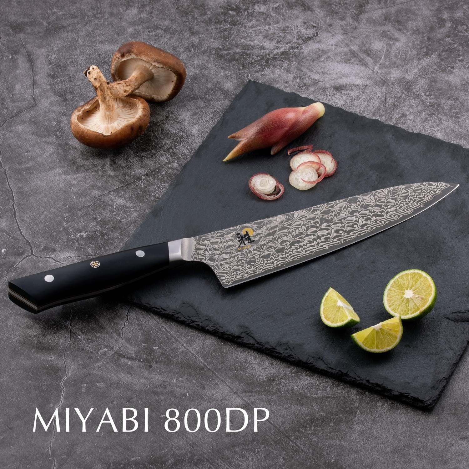 Miyabi 54487-181 80 DP Santoku 7.1 Inches (180 Mm), Made in Japan Damascus Knife, Santoku, Multi-Layer Steel, Made in Seki, Gifu Prefecture, Japan