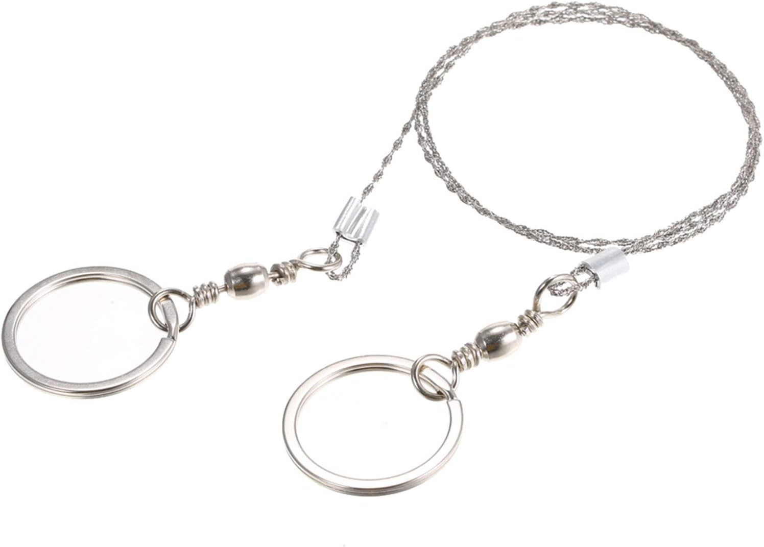 Outdoor Emergency Equipment Survival Gear Tool Kit Stainless Steel Wire Saw Hand Pocket Wire Saws for Camping Hiking image number 5