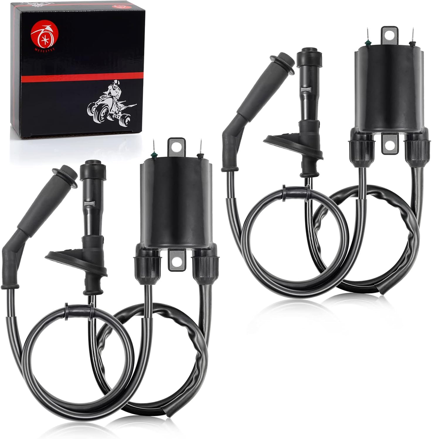 MOTO1988 2Set of Ignition Coil & Spark Plug Cap for Honda Shadow VLX 600 VT600 1988-2007 image number 4