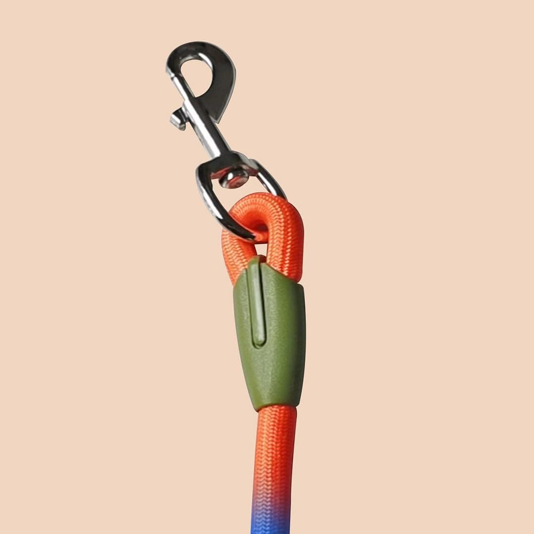 SOGA 220Cm Multifunction Hands-Free Rope Pet Cat Dog Puppy Double Ended Leash for Walking Training Tracking Obedience Rainbow image number 5