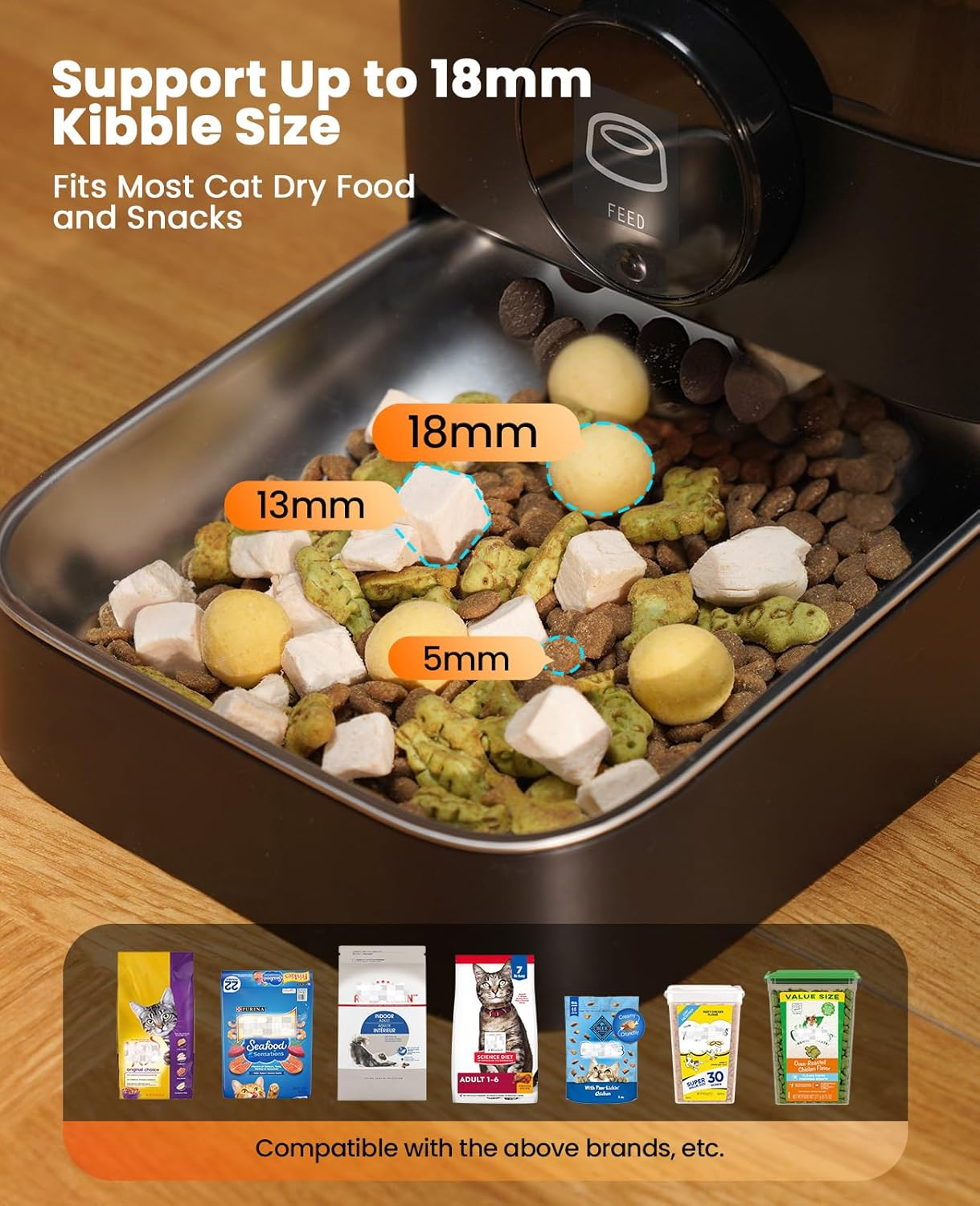 Oneisall PF05DAE 3L Automatic Cat Feeder