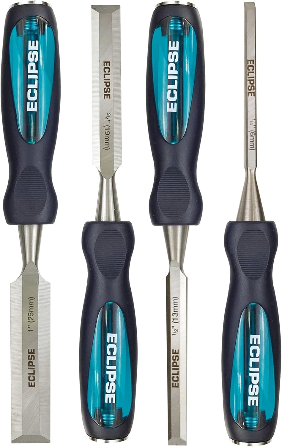 Eclipse High Impact Thru Tang Wood Chisel Set 4Pce image number 4