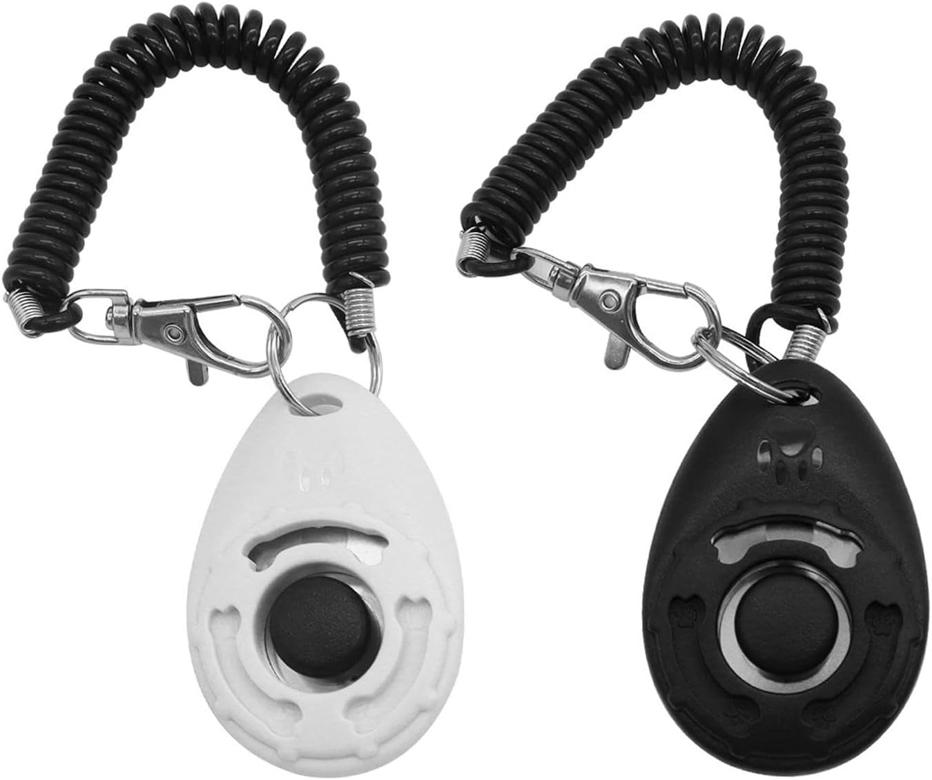 2 Pack Dog Clickers, Dog Training Clickers with Wrist Strap, Pet Behavioral Training Tools, Easy to Use Design for Cats Puppy Birds Horses image number 1