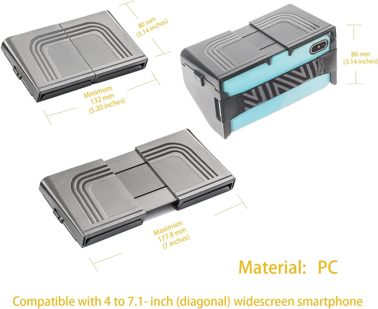 TFY Sun Shade Visor for Mobile Phones & Remote Controllers - Clear Visibility, Easy Setup image number 3