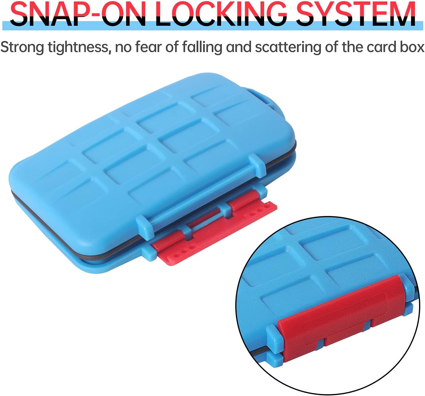 LYNCA Game Card Case for Nintendo Switch, Game Card Holder with 12 Card Slots, Protective Hard Shell Soft Lining Rubber and Portable Switch Game Cartridge Case, Suitable for Switch NS NX (Blue) image number 2