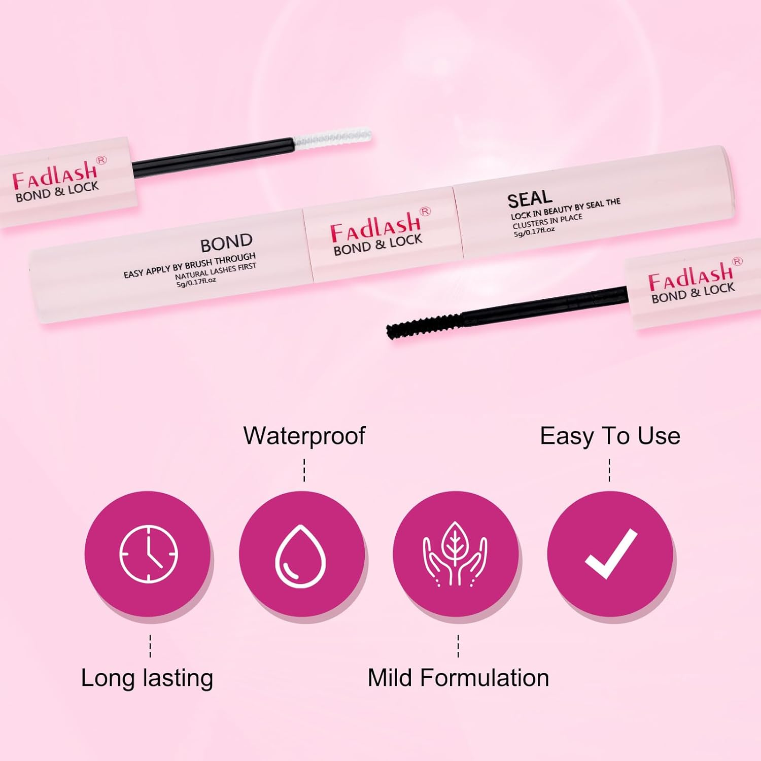 DIY Lash Extensions Kit, Lash Clusters Individual, Lash Bond and Seal, Clusters Lash Glue Remover and Eyelash Tweezers for Eyelash Extensions Beginners (10D+20D-0.07D, 8-16Mm, Kit) image number 3