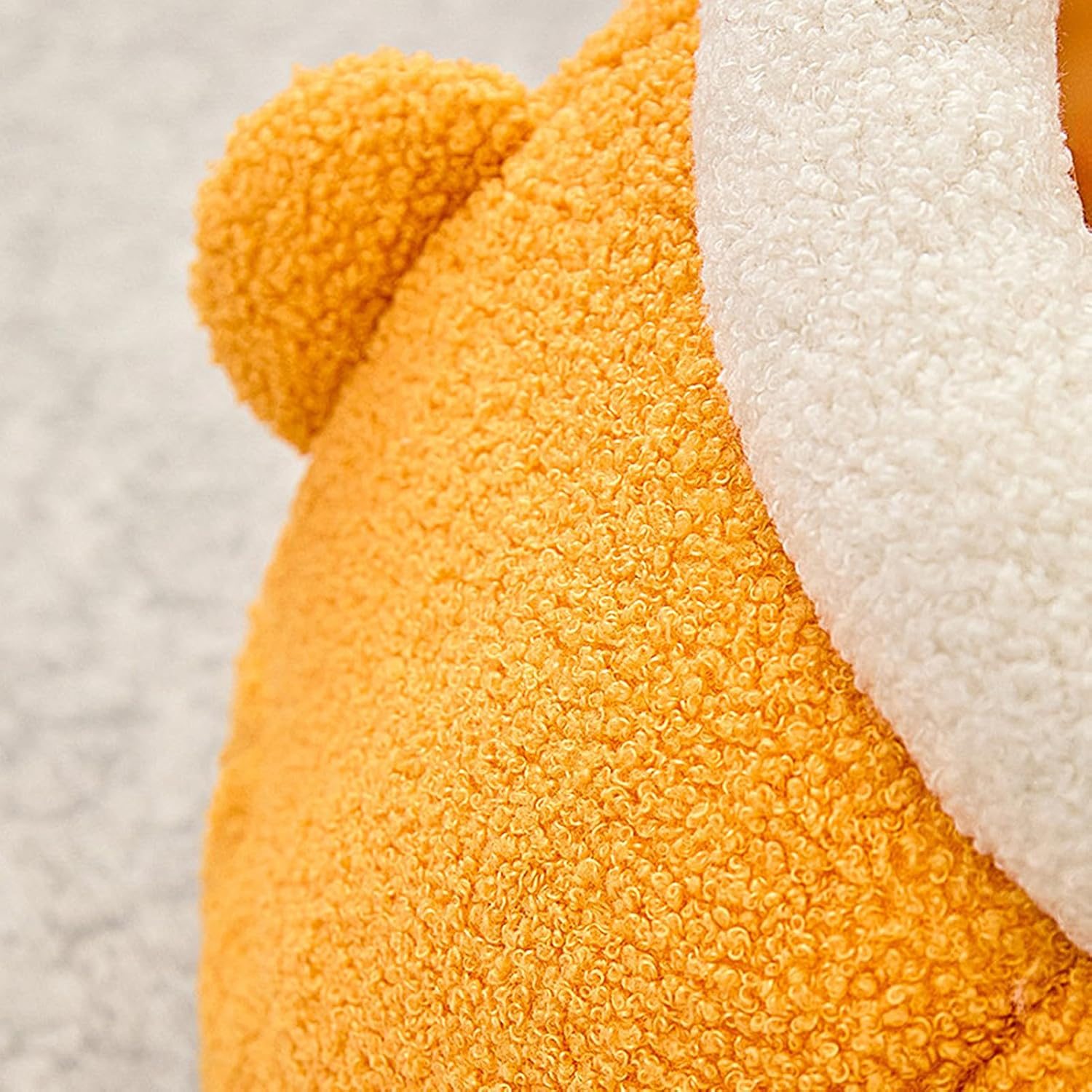 Cat Nest Bed | Soft Cute Warm Orange Shaped Dog Supplies | Cat Cave Bed - for Indoor Winter Travel Car Camping Desk Bedside Window Chair Couch Room Shelter image number 4