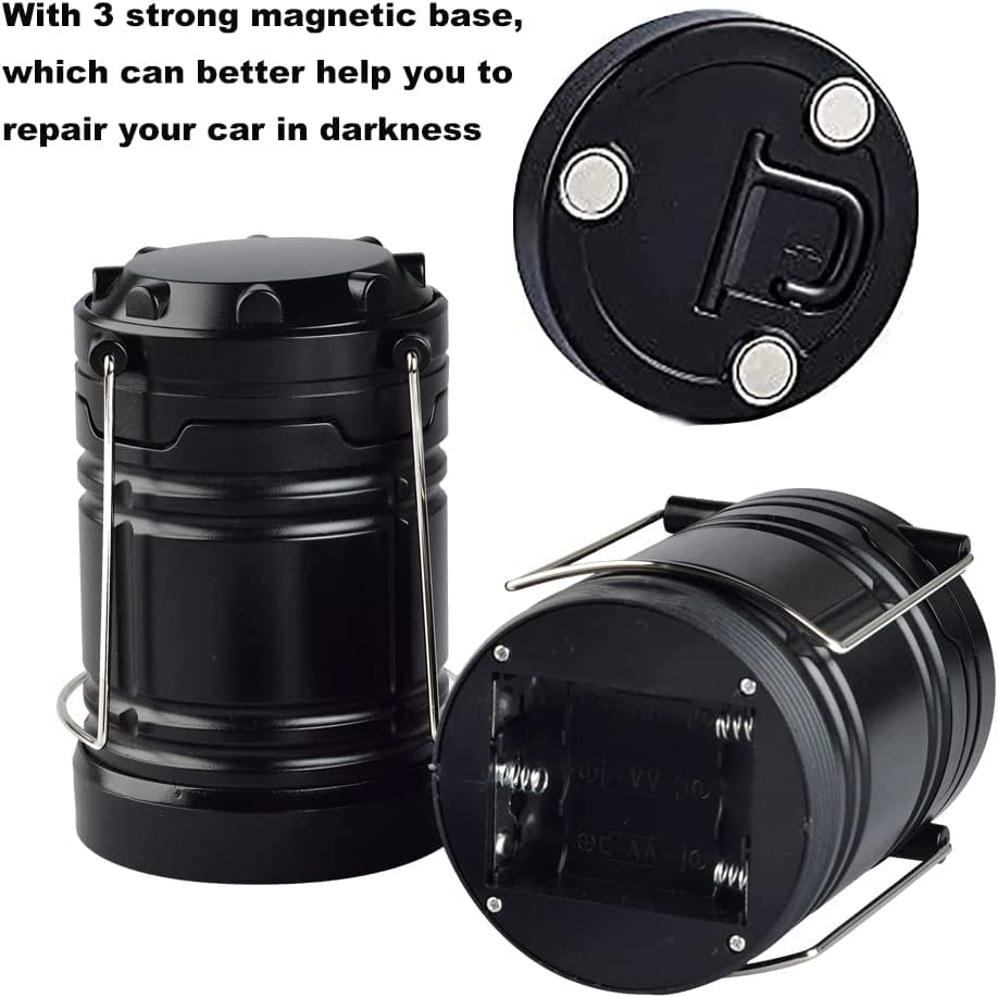 LED Camping Lantern, Camping Light with Magnetic Base, Led Lanterns for Power Outages, Fishing, Emergency, Tent, Hiking, Storm, Hurricane （4 Packs） image number 4