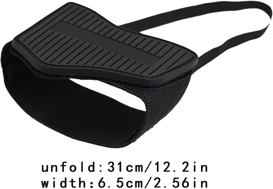 Motorbike Shoe Covers &ndash; Rubber Protection Pad, Gear Shifter Guard, Strong Wear-Resistant Build with Quick Strap Fastener | Motorcycle Riding Accessory for Men Women Outdoor Sports Adventures - Black Red image number 4