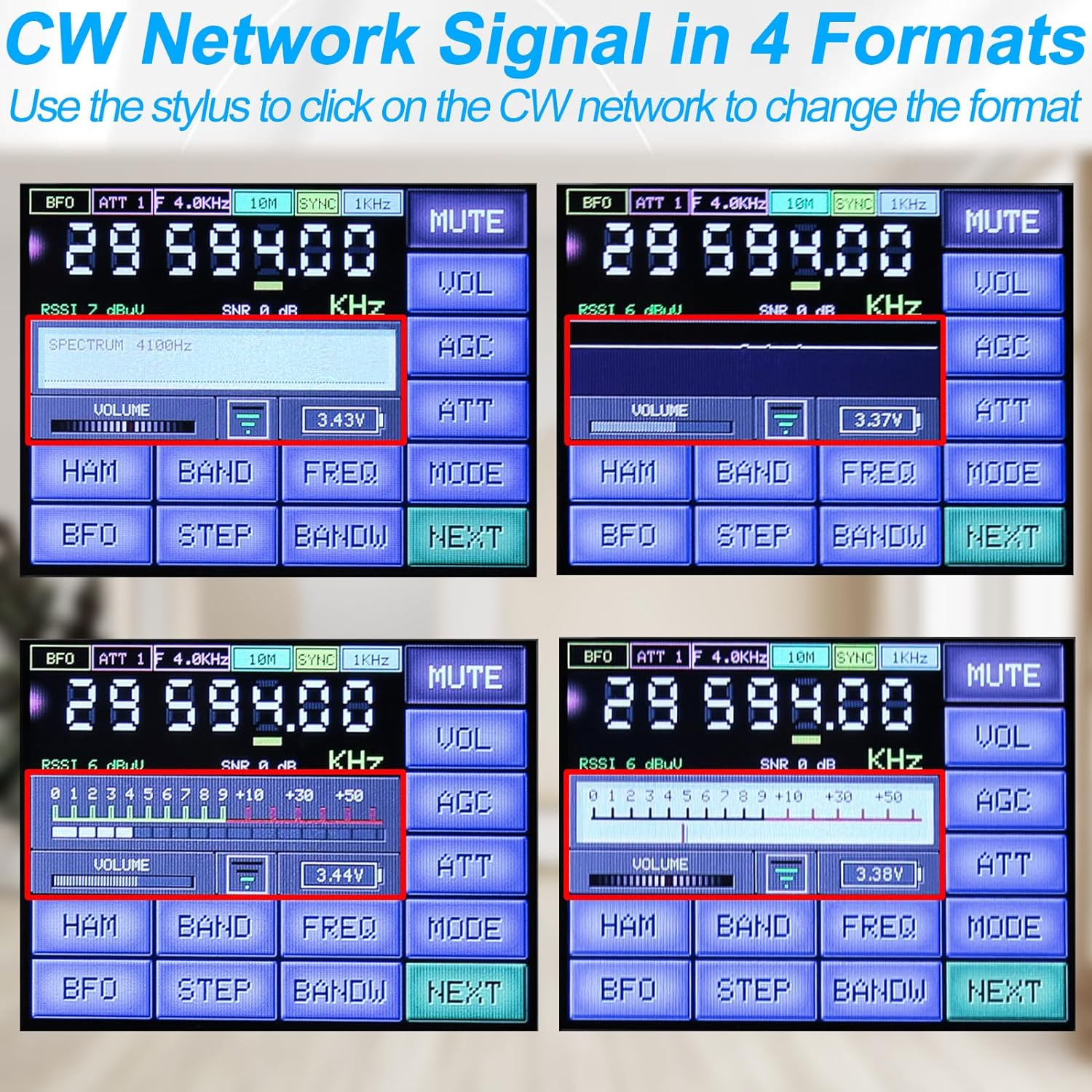 SI4732 Ats-25Max-Decoder Radio Receiver: V4.15 with CW, Rtty Decoding, Wifi, Audio Spectrum, and DSP Receiver FM LW (MW and SW) and SSB, Powered by 3000Ma Lithium Battery image number 2