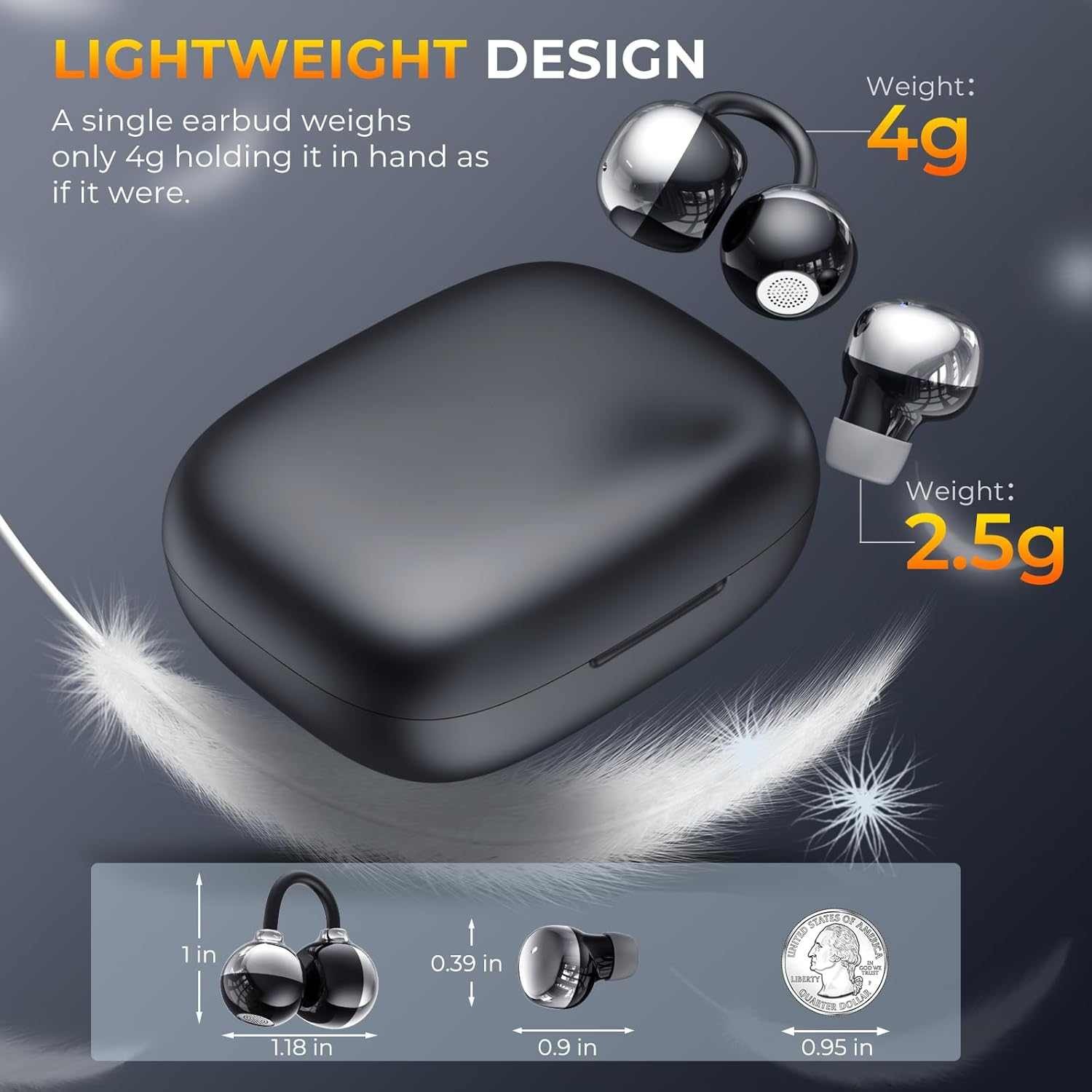 LESUN Openearring Open Ear Headphones image number 4