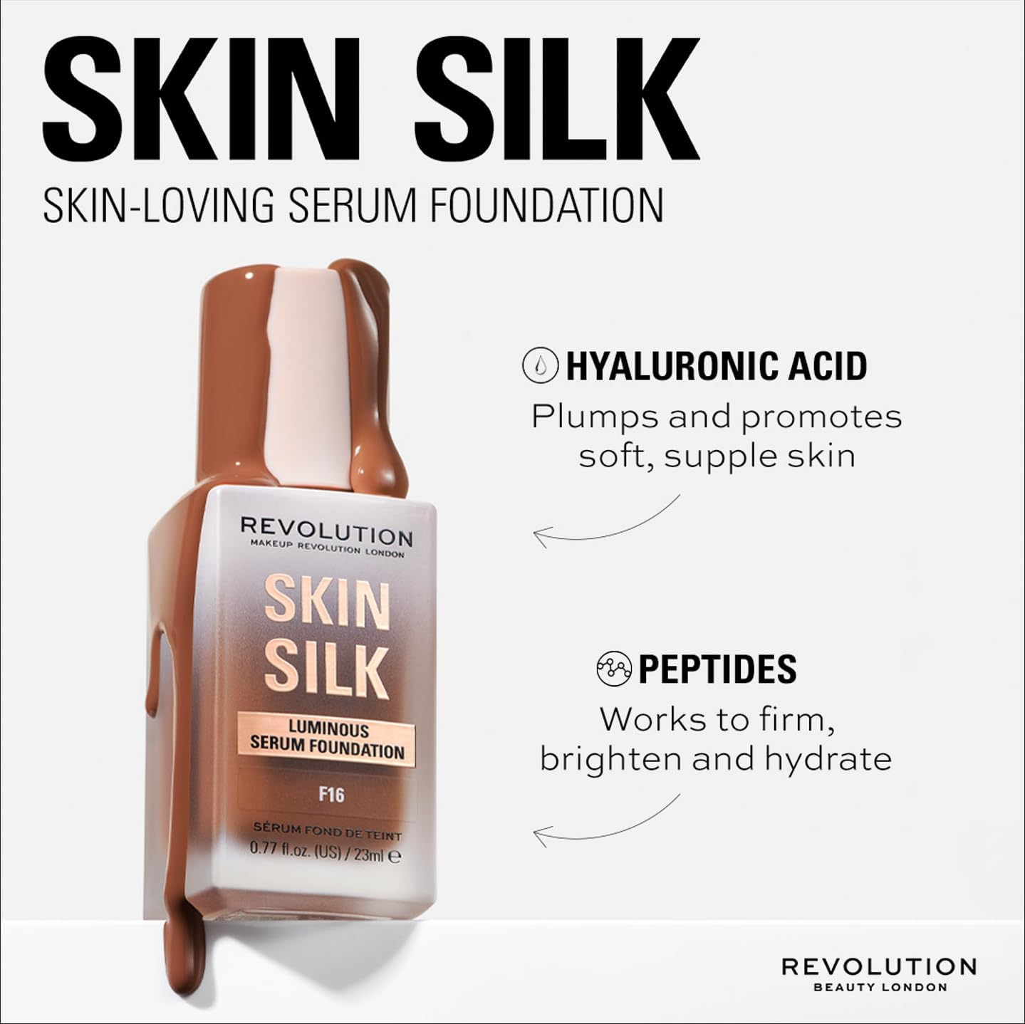 Revolution Skin Silk Serum Foundation 23 Ml, F2 Shade image number 1