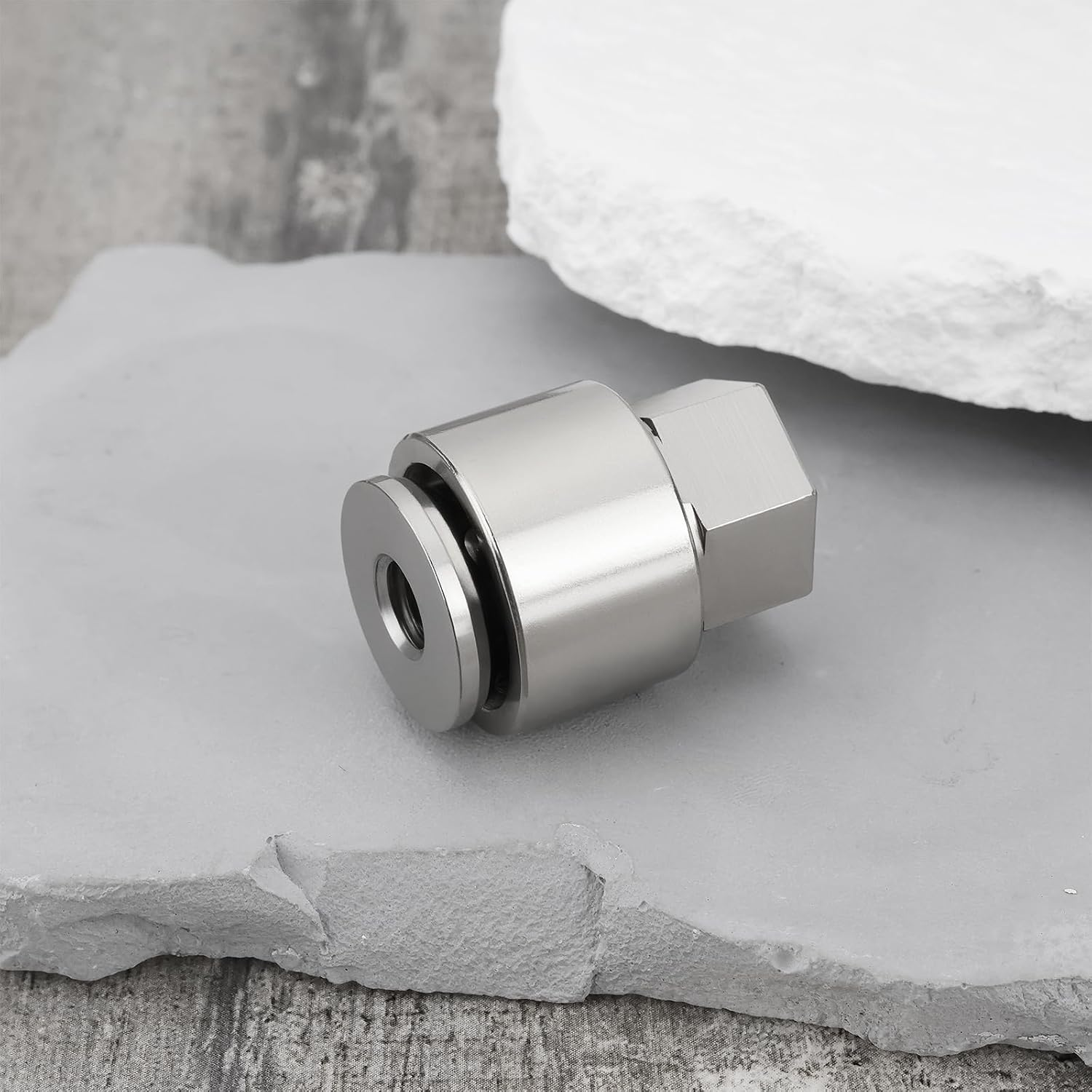 Be in Your Mind 1 Set of M8 4-Hole Anti-Theft Security Nut Set Stainless Steel Anti-Theft Device for Rooftop Tent Bike Rack Solar System (4 Nuts 1 Lock) Silver image number 5