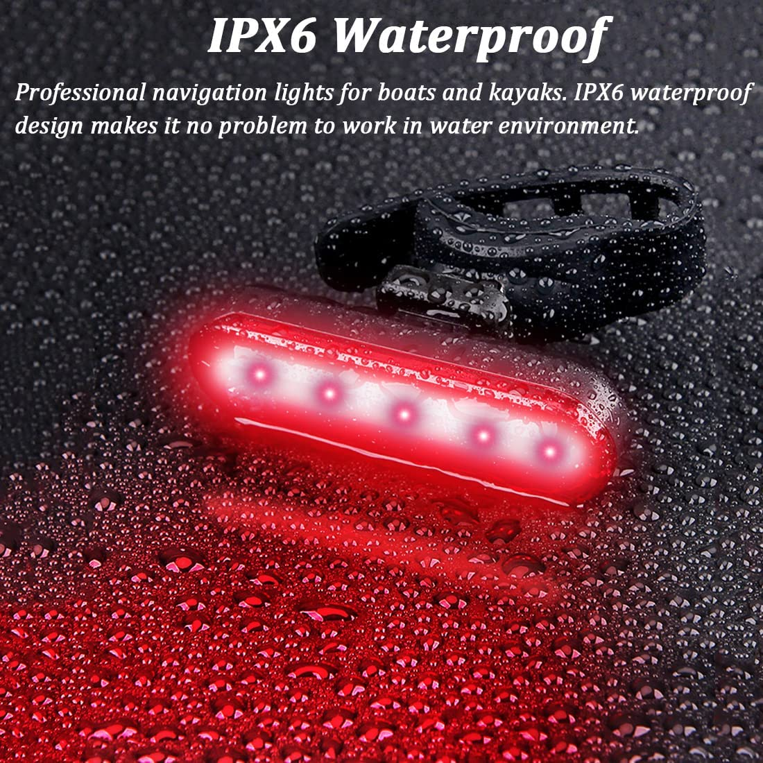 Botepon Kayak Navigation Lights Stern Lights Battery Operated, Waterproof Kayak Lights for Night Kayaking, Paddle Board Lights, Marine Safety Lights for Pontoon Boat, Bass Boat, Dinghy image number 6