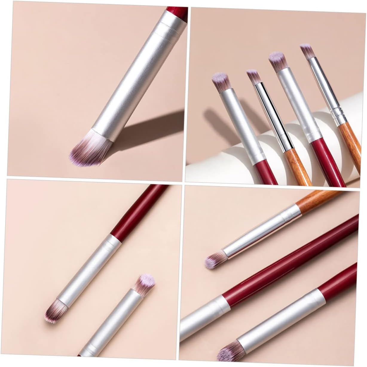 SOESFOUFU 4Pcs Nail Art Brush Acrylic Painting Nail Painting Tools for Manicure Easy to Hold for Professional DIY Nail Art Lovers for Salons Home Use image number 2