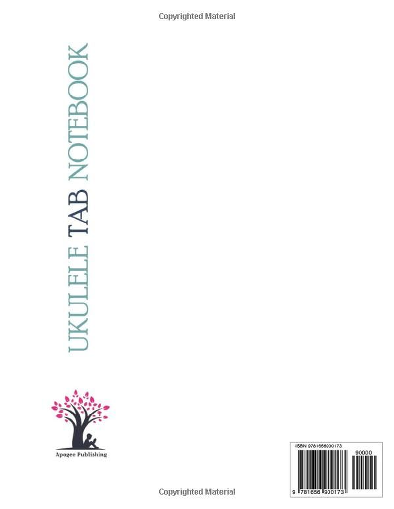 Ukulele Tab Notebook: Blank Ukulele Tablature Notebook, 8.5"X11", 110 Pages