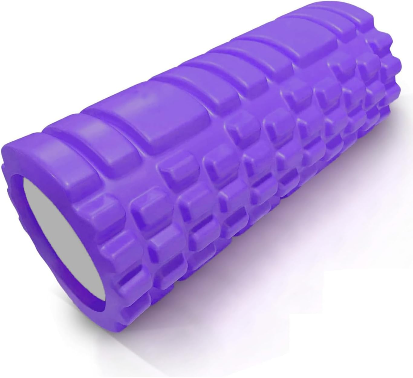 Foam Roller - EVA Muscle Massage Roller for Deep Tissue Tension Relief, Portable Gym, Yoga, Fitness Therapy Roller for Back, Legs, Shoulders (Purple) image number 1