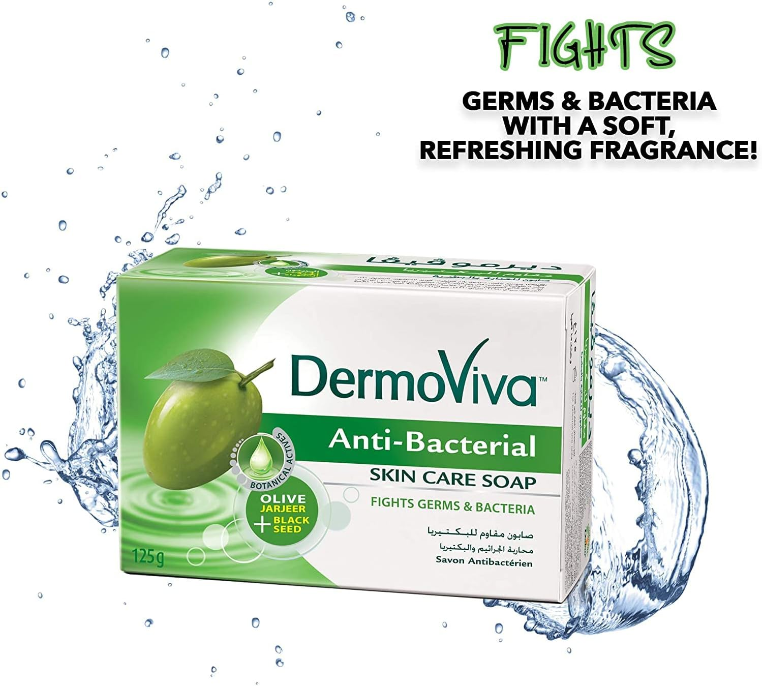 Dabur Vatika Dermoviva Naturals anti Bacterial Soap Vatika Dermoviva Naturals anti Bacterial Soap image number 1