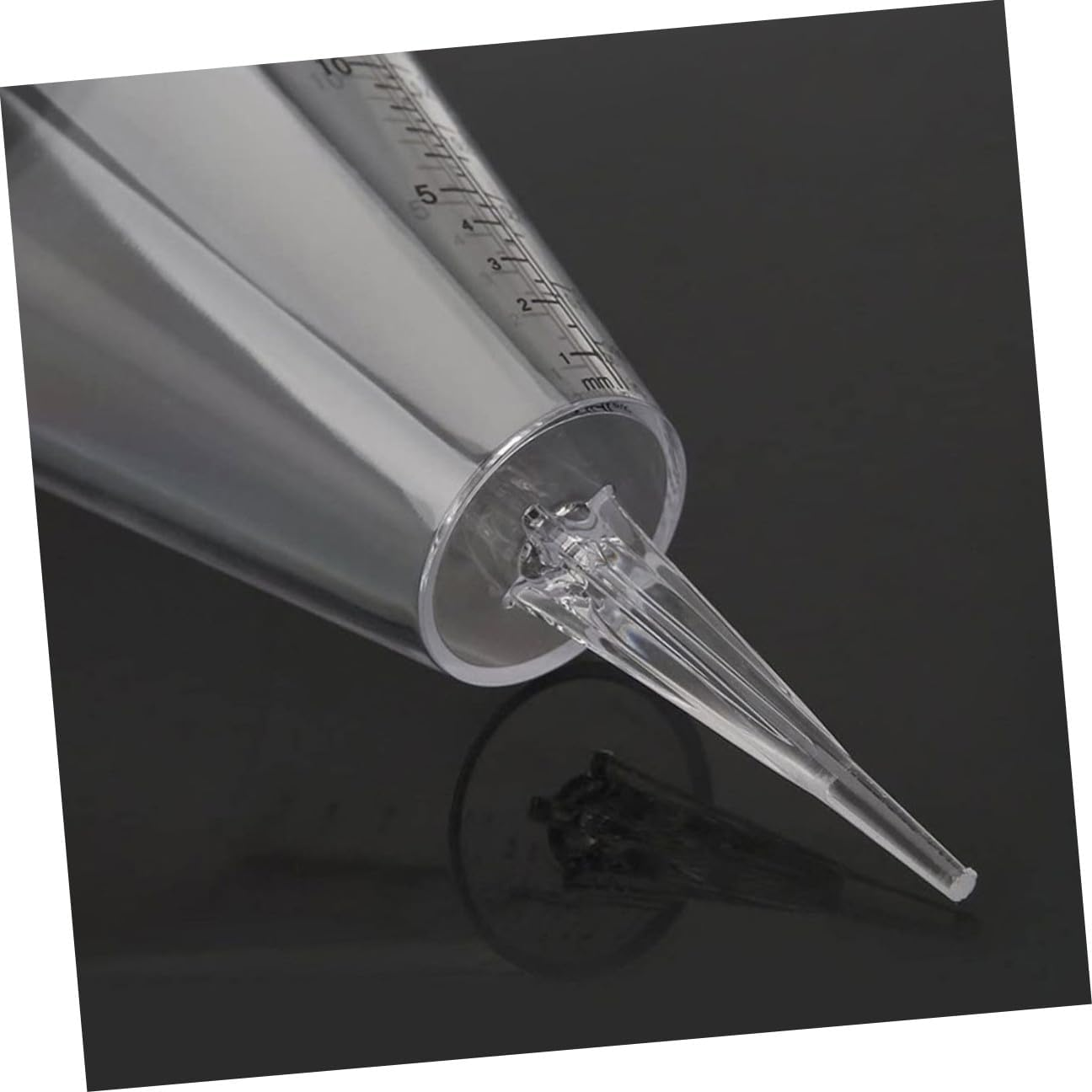 3Pcs Clear Conical Outdoor Rain Gauge with Ground Stake Transparent Plastic Measuring Cups for Garden Water Measurement Graduated Rain Gauge Stakes for Lawn and Landscape image number 4