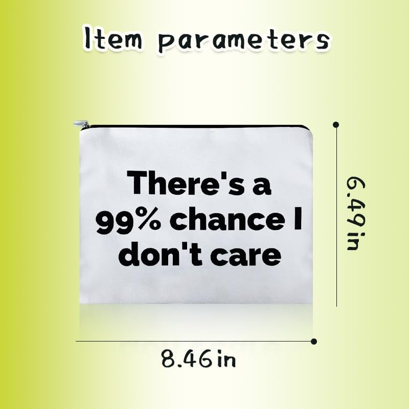 Sarcastic Cosmetic Toiletry Bag for Women Men Coworkers Sassy Gift Bag from Friends Bestie Snarky Birthday Gifts for Daughter Son Funny Saying Makeup Bag Organizer Humorous Sarcastic Gfts image number 3