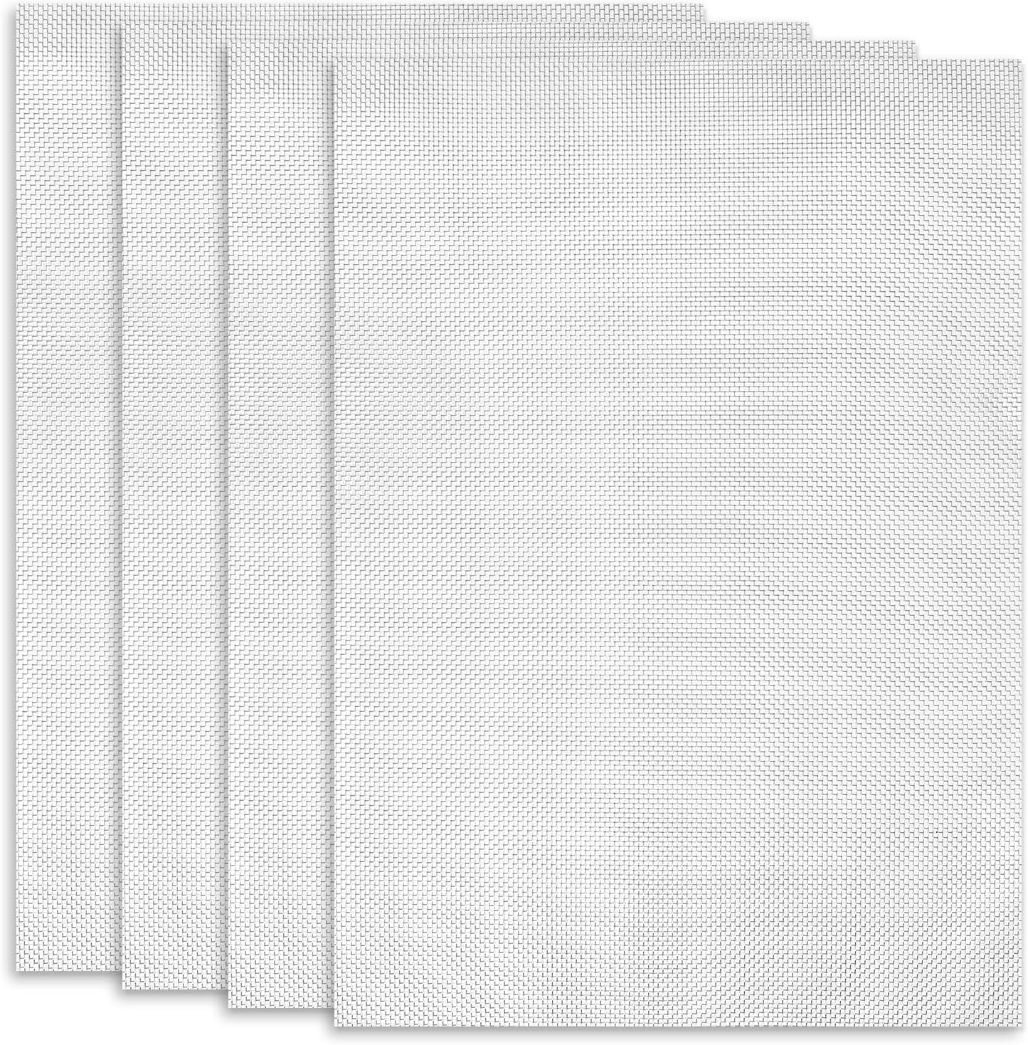 6 Pcs 304 Stainless Steel Woven Wire Mesh, 0.85 Mm Hole Metal Filtration Filter Sheet, Corrosion-Resistant & Easy to Cut Weep Hole Screen for Chicken Vent Garden Windows Doors Kitchen (6 Pcs Mix)