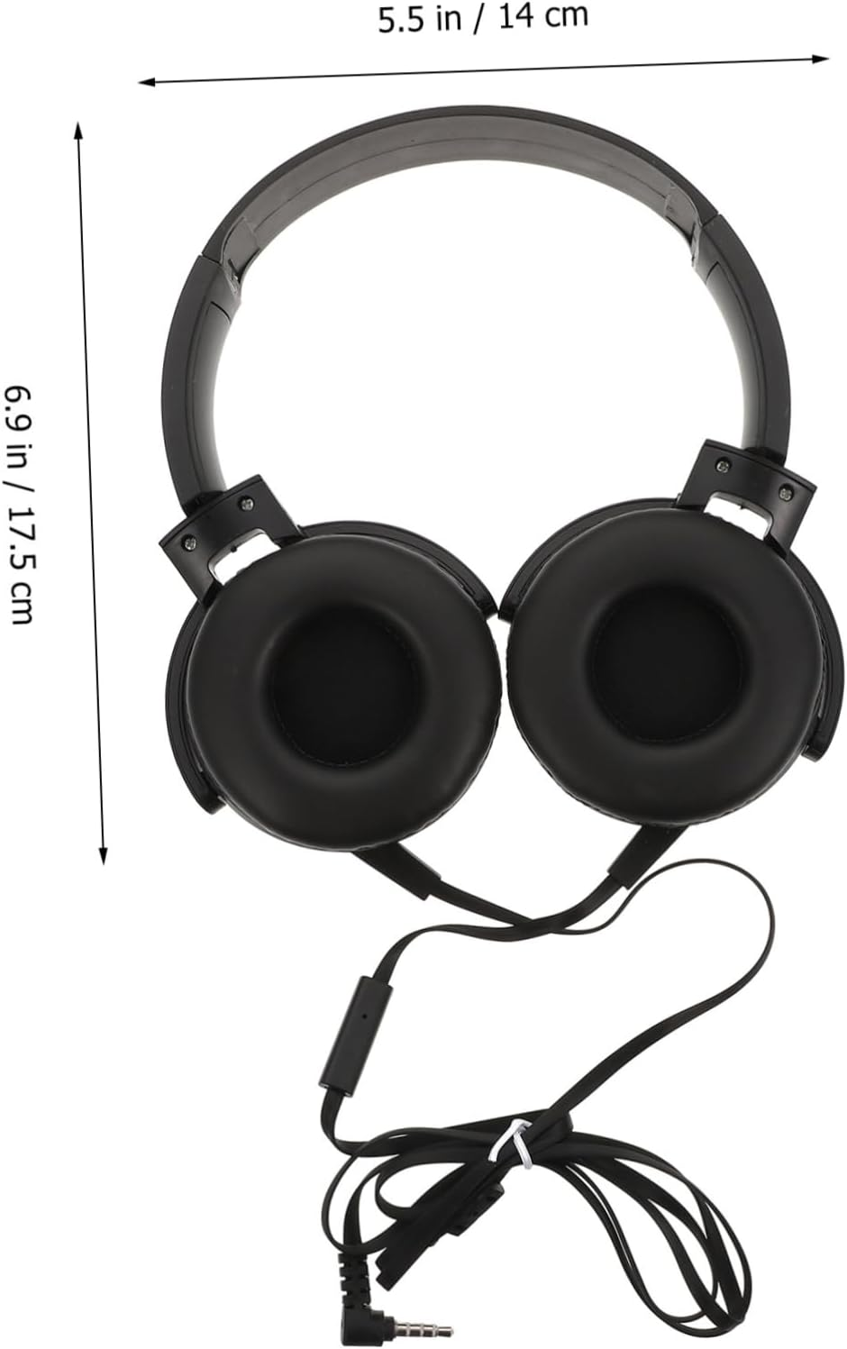 Mipcase 1Pc Noise Reduction Headset Lightweight over Ear Computer Headset for Music Gaming Comfortable Long Wear Design Skin Friendly Material Black Color