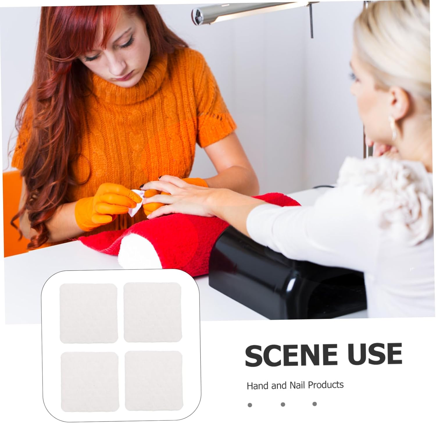 Nail Polish Remover Pads Lint Cotton Wipes for Gel Polish Removal for Nail Care Cleaning at Home Salon image number 5