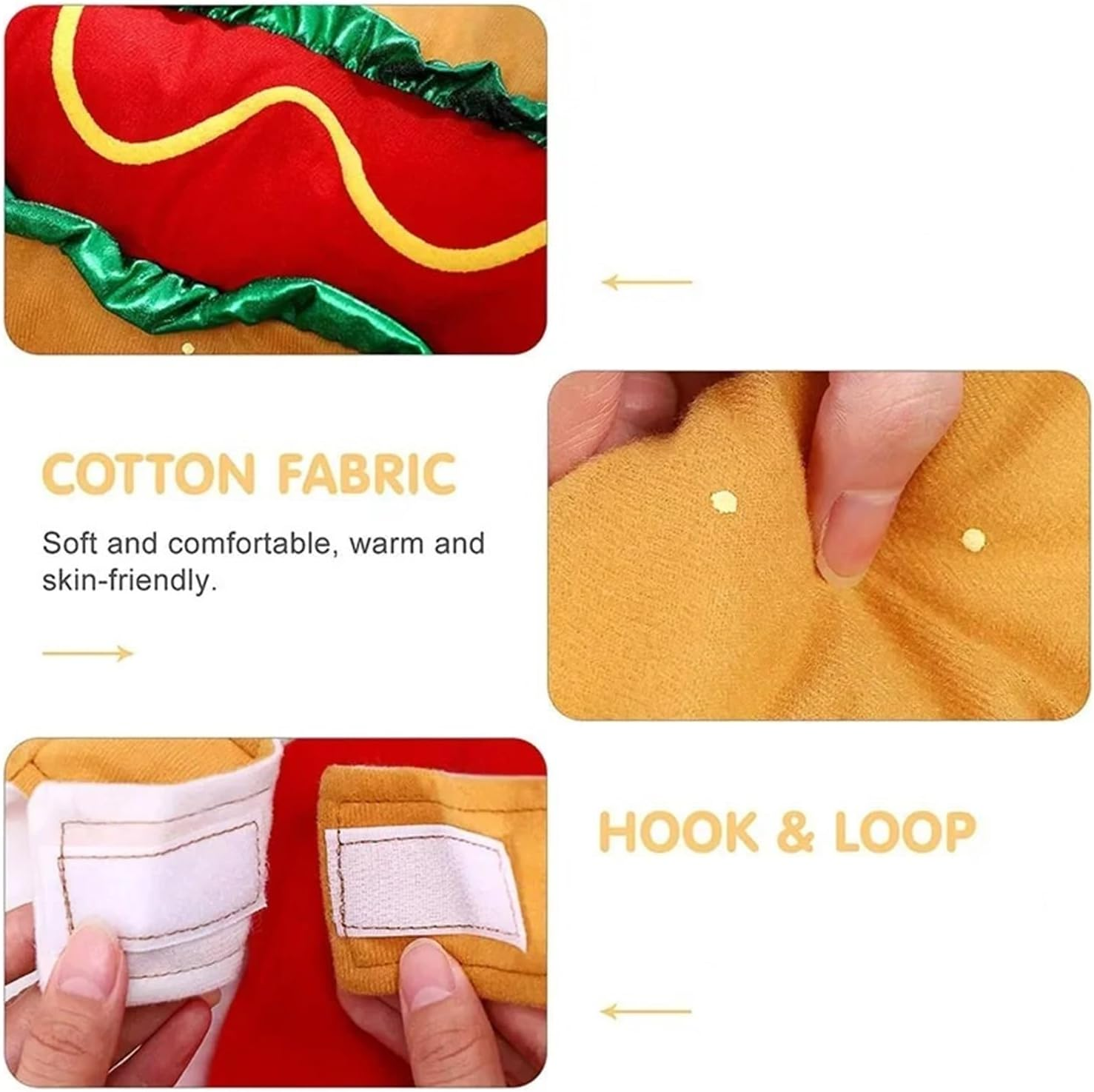 Dog Clothes Pet Costume Dog Fancy Dress Apparel Funny Cosplay Dog Burgers Pizza Sushi Clothes Puppies and Kitten Warm (Color : C, Size : M)