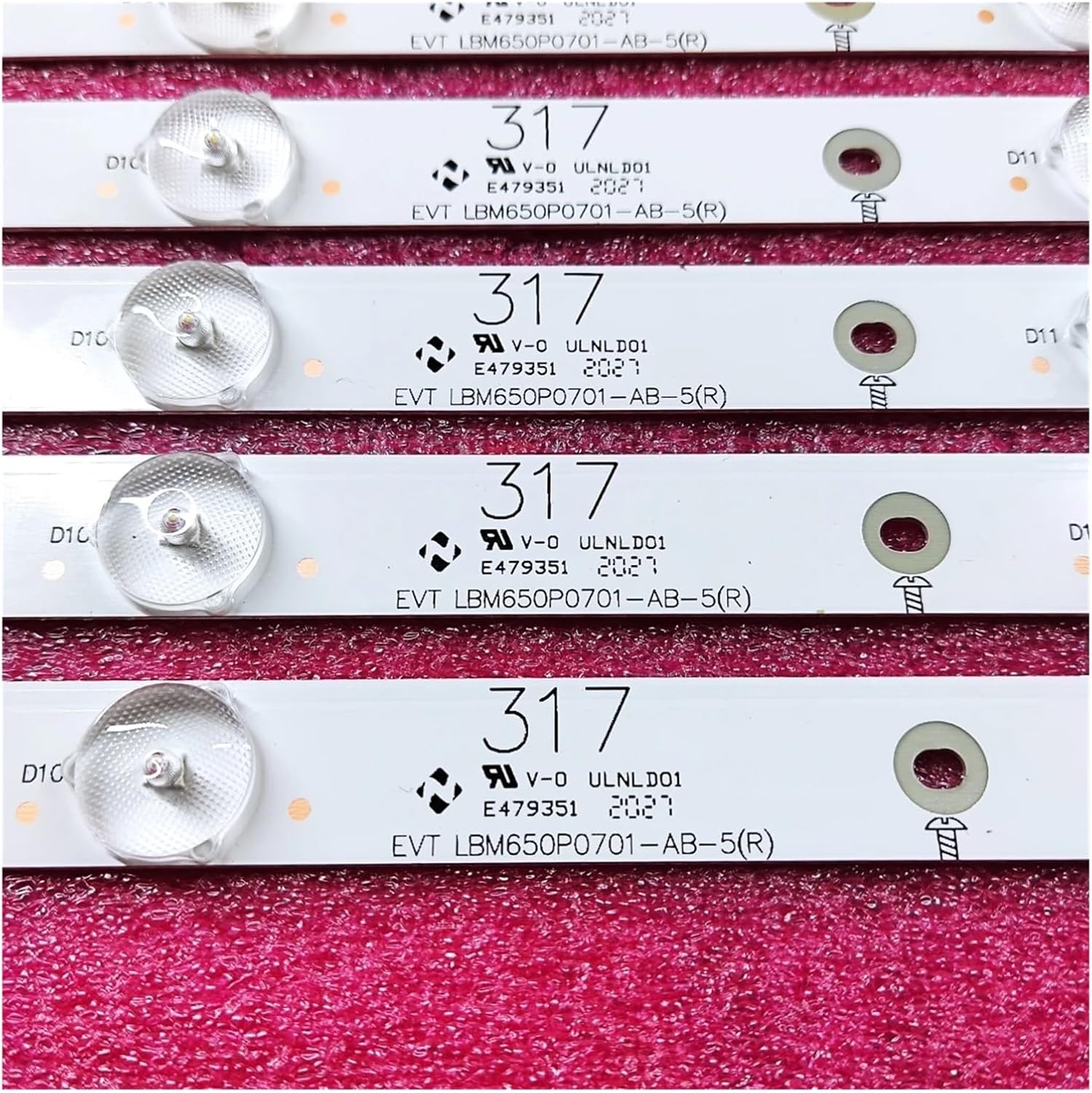 16Pcs/Lot LED Strip for TV 65PUF6652/T3 65PUF6656/T3 65PUF6061/T3 65PUT6121/12 65PUS6121/12 TPT650UA-DJ4QS5.N LD65P19U image number 2
