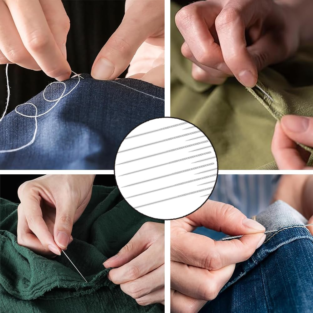 NYGHMY 15 Pcs Extra Fine Snag Repair Tool, Repair Sewing Tools, Silver, High Carbon Steel, 60 X 0.8Mm image number 5