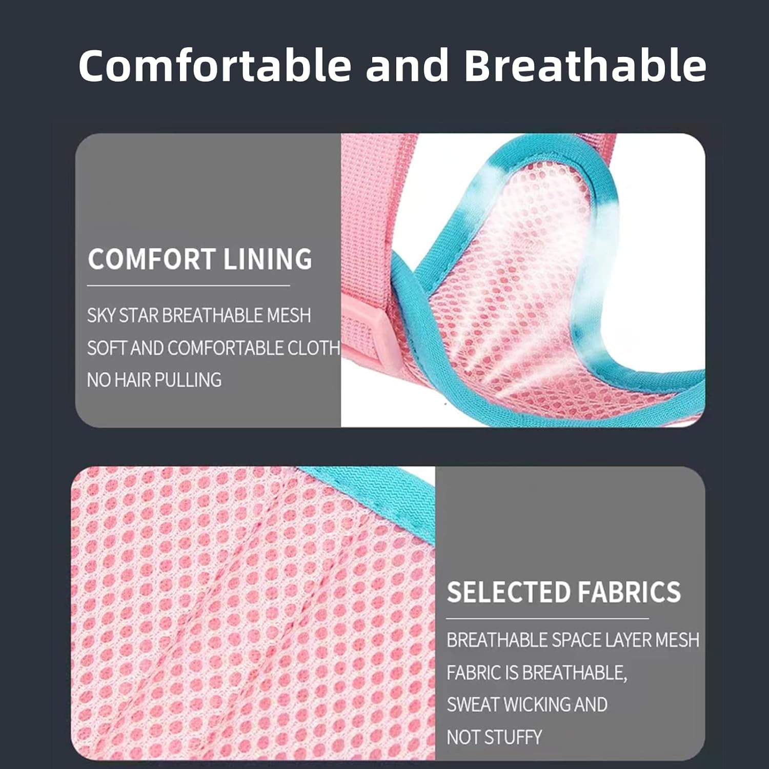 IUOUTG No Pull Lightweight Dog Harness Cute Cat Harness with Breathable Mesh Padded Soft Adjustable Puppy Harness Girl Pet Vest Harness for Small Medium Large Dogs (Purple,S) image number 6