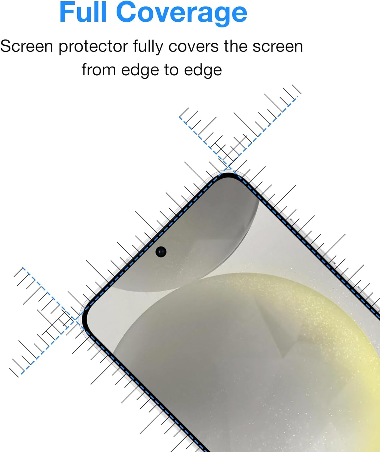 MEZON [3 Pack] Samsung Galaxy S25 / S24 (6.2") Premium Hydrogel Clear Fingerprint Unlock Edge-To-Edge Full Coverage Screen Protector Film (Galaxy S25, Hydrogel) image number 1