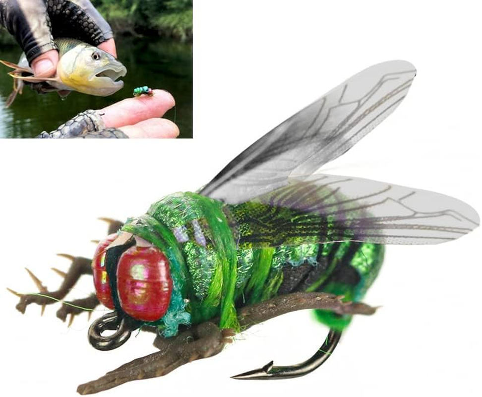 Origlam 2Pcs Realistic Trout Lure Fly Fishing Lures, Fly Fishing Trout Lures image number 4