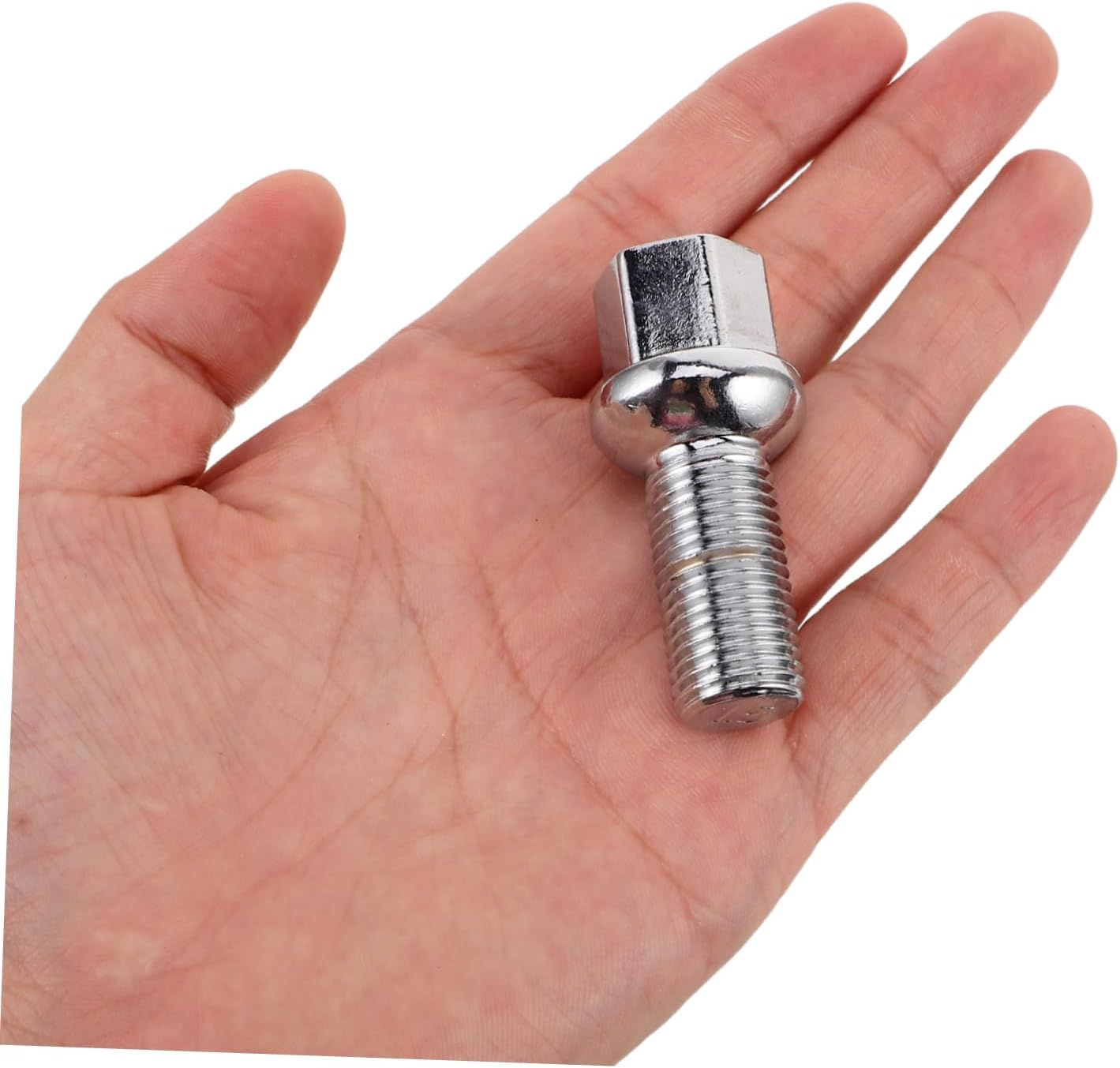 5Pcs Chrome Wheel Hub Bolts with Dual Seat Structure Fit Lug Nut Replacement for Car Tires Enhanced Corrosion Resistance for Maintenance and Emergency Repairs