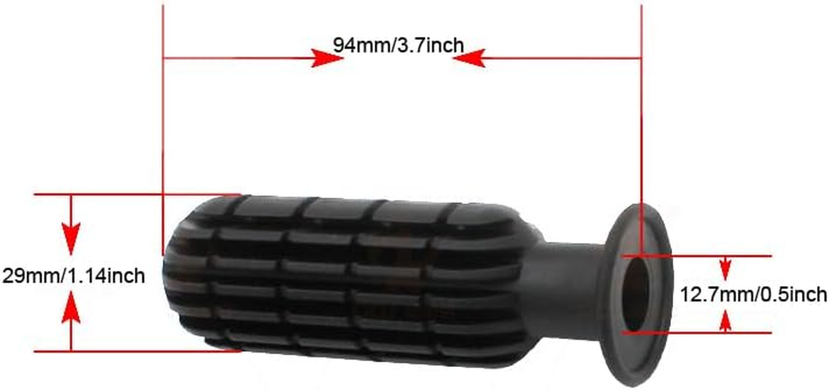 4 Pack Foosball Table Handle Grip Replacement Football Game Rod Handles Stick End Cap Grips for Desktop Soccer Tabletop Parts Repair Table Top (1/2" / 0.5'' Hole ID) image number 1