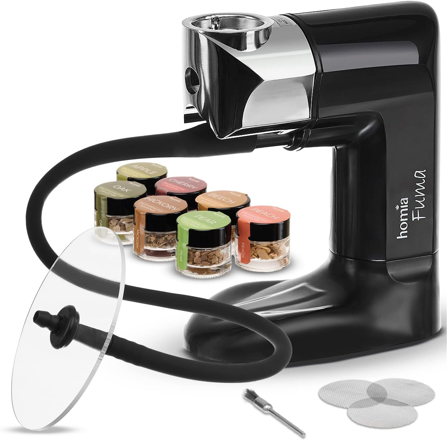 Cocktail Smoker Kit - Whiskey Smoker Kit - Smoke Infuser - Universal Kit, 14 PCS, Smoker Machine with Accessories and Wood Chips - Indoor Smoker - Gift for Men