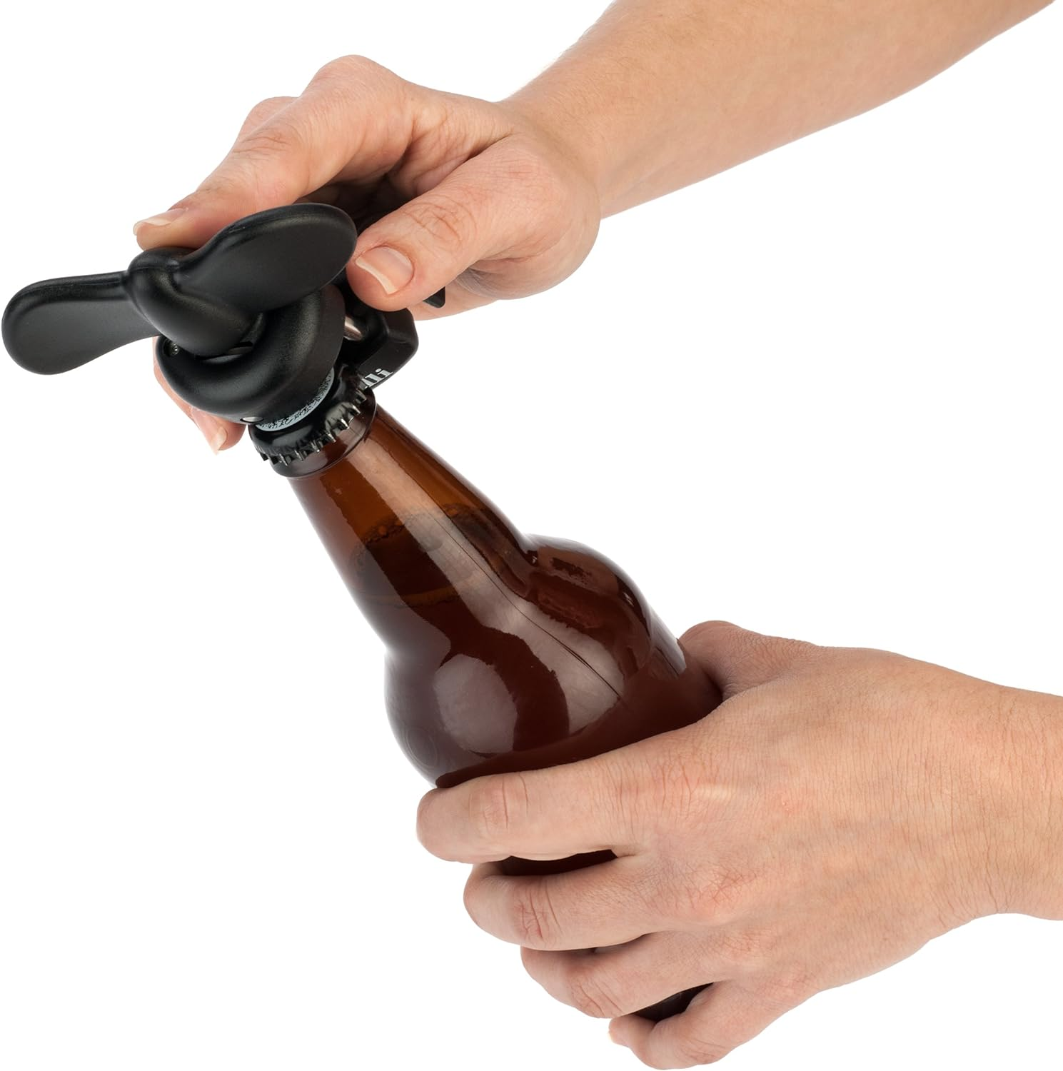 Bartelli Soft Edge 3-In-1 Ambidextrous Safety Can Opener Jar Opener and Bottle Opener image number 5